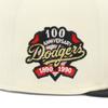 New Era 59FIFTY Los Angeles Dodgers ONSPOTZ LA 7 59Fifty Up Side Down Side MLB Los Angeles Dodgers Cap, Exclusive, Chrome/Satin Black, 1/8 Scale,