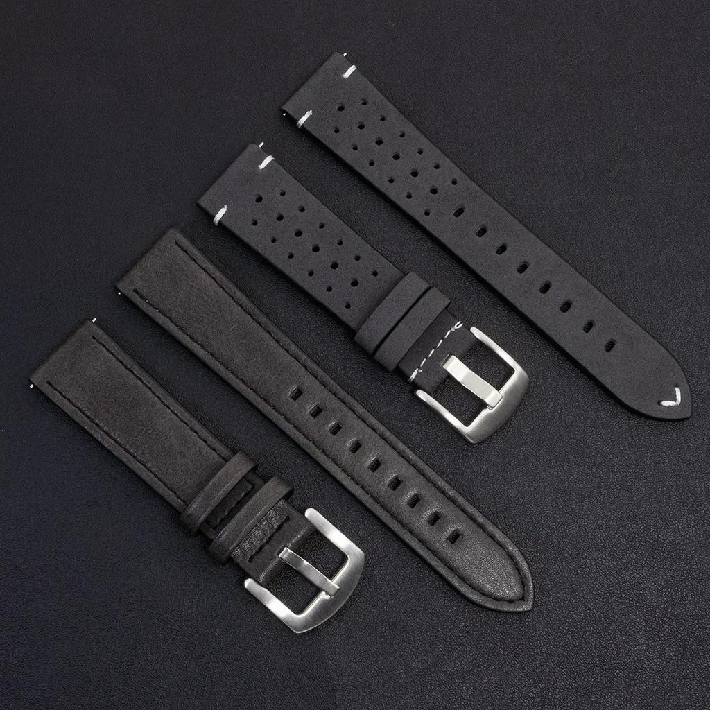 2 szt. 20mm Skórzany Oddychający Pasek dla Samsung Galaxy Watch 7 6 5 4 40/44mm 6Classic 5Pro Pasek 22mm dla Huawei GT5 3 4Pro Pasek do Zegarka