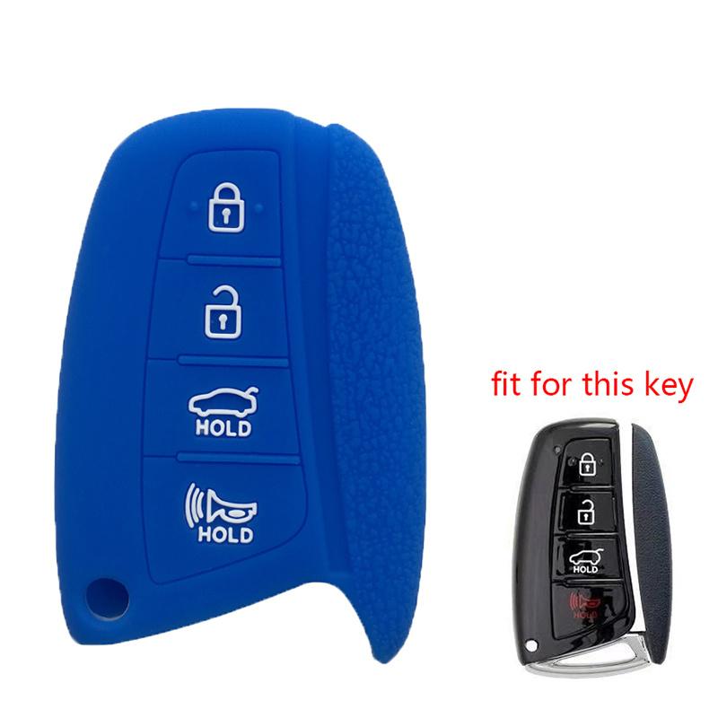 Remote Silicone Car Key Holder Shell Fob For Hyundai Grand Santa Fe Genesis Grandeur HG Ix45 Elantra Accent Key Cover Control