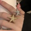 Jewelry Accessories Metal Starfish Ring Korean Style Vintage Finger Buckle  Gift