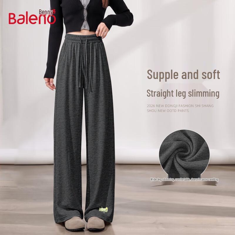 Baleno Women's High-Waist Drawstring Long Pants