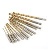 13-teiliges HSS-Titan-beschichtetes Spiralbohrer-Set mit Sechskantschaft für Holz, Kunststoff und Metall