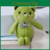 Grid Tie Bow Teddy Bear Plush Toy  Soft Fill Doll Backpack Keychain Holiday Gift