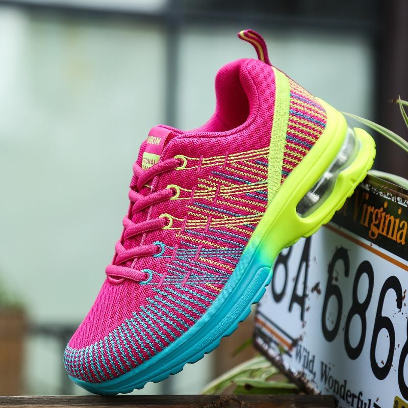Fashion Air-cushion Women's Running Sneakers High Quality Breathable Casual Athletics Shoes 2025 Women Comfortable Training Sports Shoes
