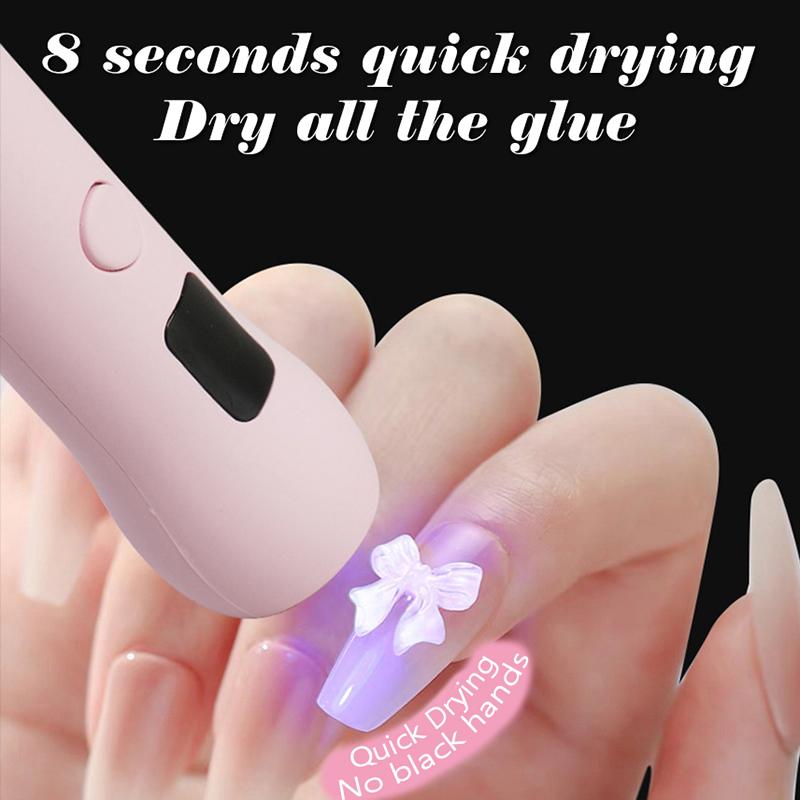 Cat Claw Shape UV LED Nail Lamp Fast Curing Portable USB Rechargeable Handheld Nail Dryer For Gel Polish