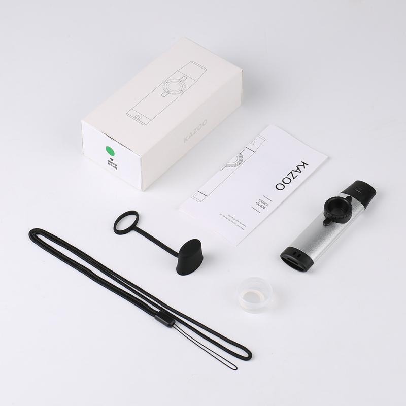 Professional Aluminum Kazoo With Spare Membrane Lightweight Kazoo Woodwind Instrument For Music