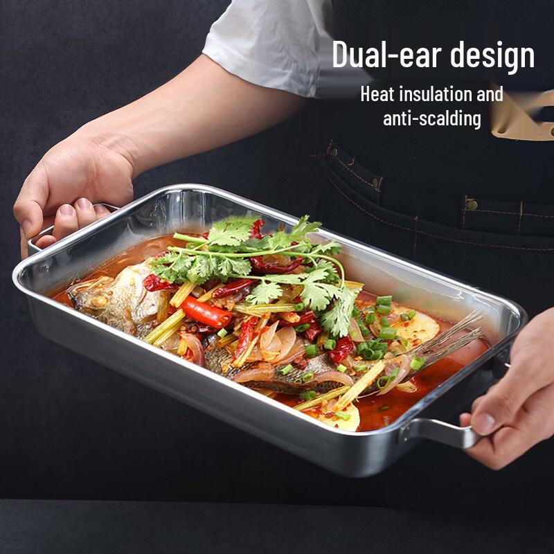 Yunduo Korean-Style Stainless Steel Grilled Fish Pan