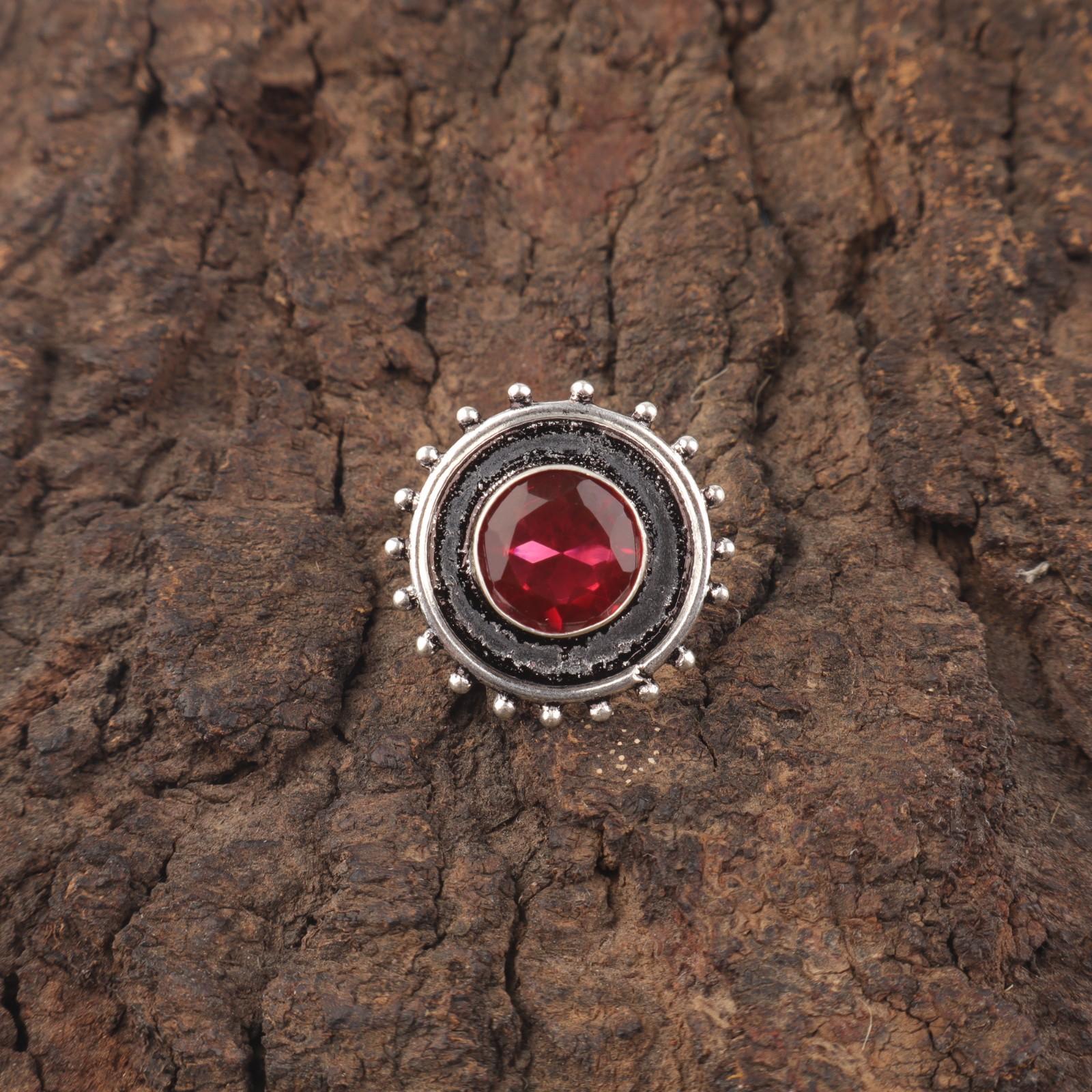 

Круглый Натуральный Розовый Рубеллит Серебро 925 пробы Заявление Лучший Подарок Сестрам Обручальное Кольцо RR-49-1 15