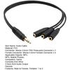 3.5MM Audio Splitter Cable Plated Connector Male to Female 1 Input 3 Output Stereo Jack Adapter Headset Audio AUX Splitter Cord