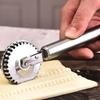 2pcs Crimping Edge Pie Cutter Wheel Stainless Steel Dumpling Embossing Maker Pastry Roller  Dough