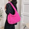 Quilted Padded Crossbody Bag for Women Pleated Bubbles Cloud Shoulder Bags Large Capacity Tote Bags Down Texture Crossbody Bag