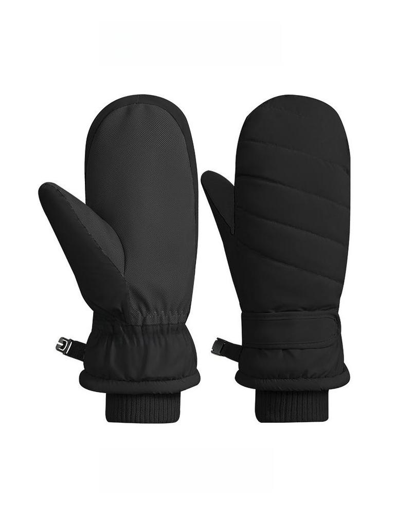 Dámské nepromokavé zimní lyžařské rukavice - Kompatibilní s dotykovou obrazovkou, Silné a hřejivé pro lyžování na jedné/dvou deskách a cyklistiku.