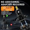 2Pcs 3D LED H7 Headlight Bulbs Canbus No Errors 6 Sided 1:1 Super 360 H7 Plug and Play Mini HeadLamp Size Wireless with Fan CSP Turbo Lamp 6000K 12V