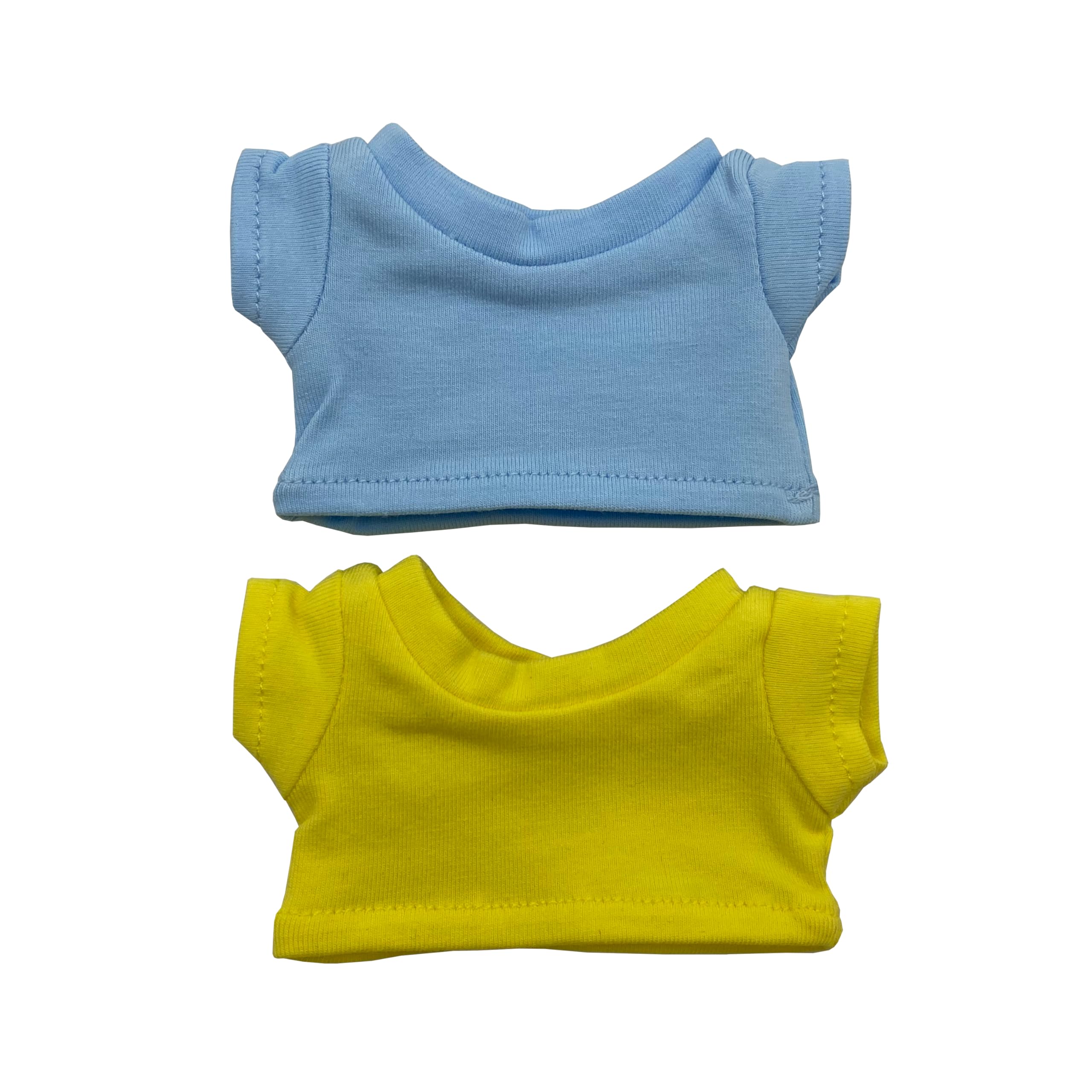 

AXLUCE Плюшевая одежда - Футболка - Плюшевая игрушка - Одежда - 10см - 15см - 20см - Кукла (Светло-голубой и желтый, 15 см)