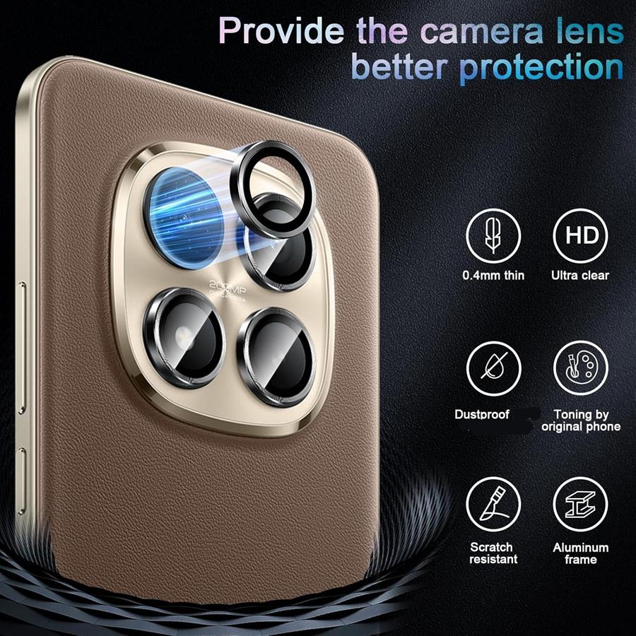 Kovový kroužek HD Tvrzené sklo Ochranná fólie na čočku pro Xiaomi Redmi Note 15 4G 5G Note 15 Pro 4G/5G Note 15 Pro+ Plus 5G Redmi 15 15C Fólie na fotoaparát