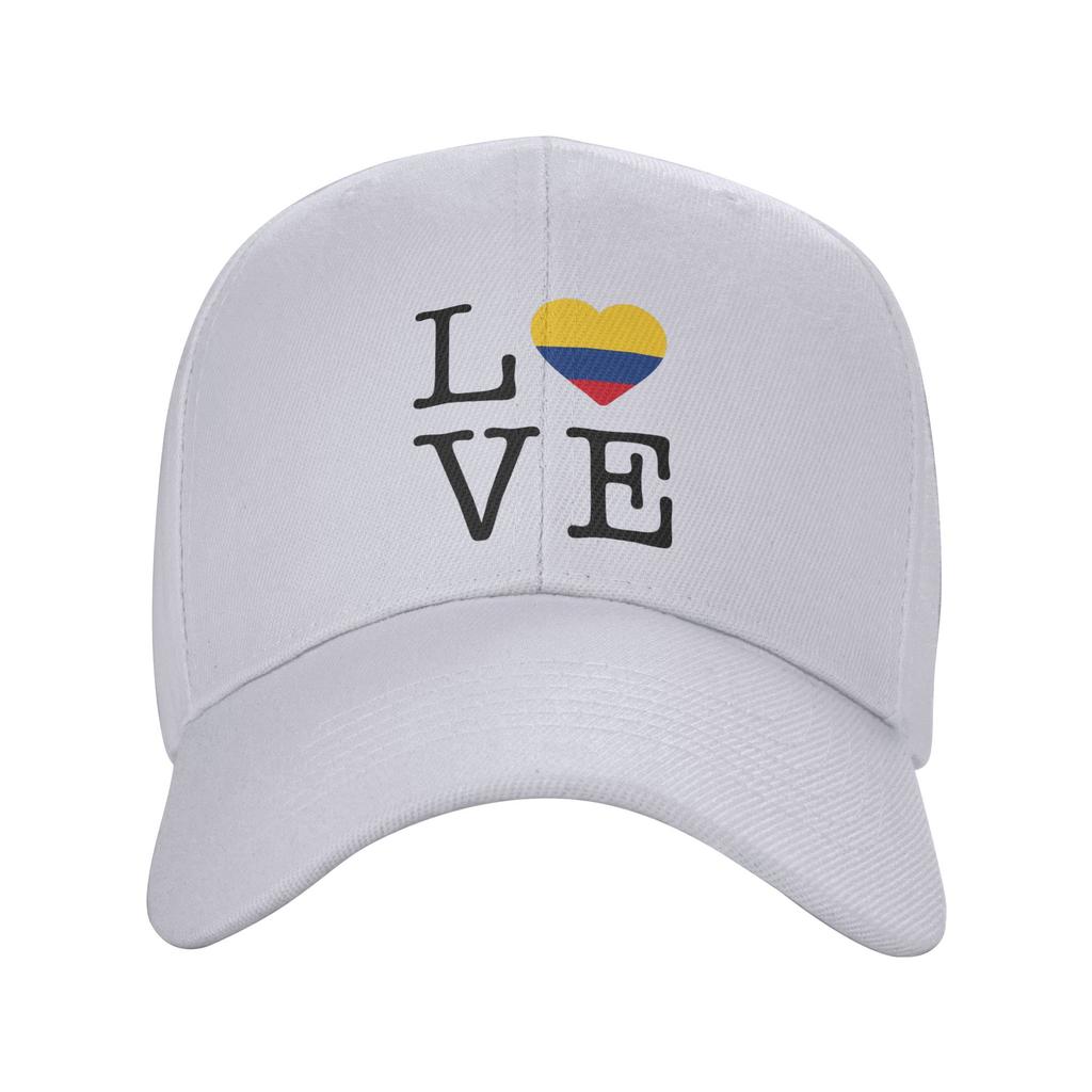 Casquette de Baseball Je t'aime Colombie Style Urbain Chapeau Trucker Été Femme Unisexe Sports d'Extérieur Casquettes de Baseball