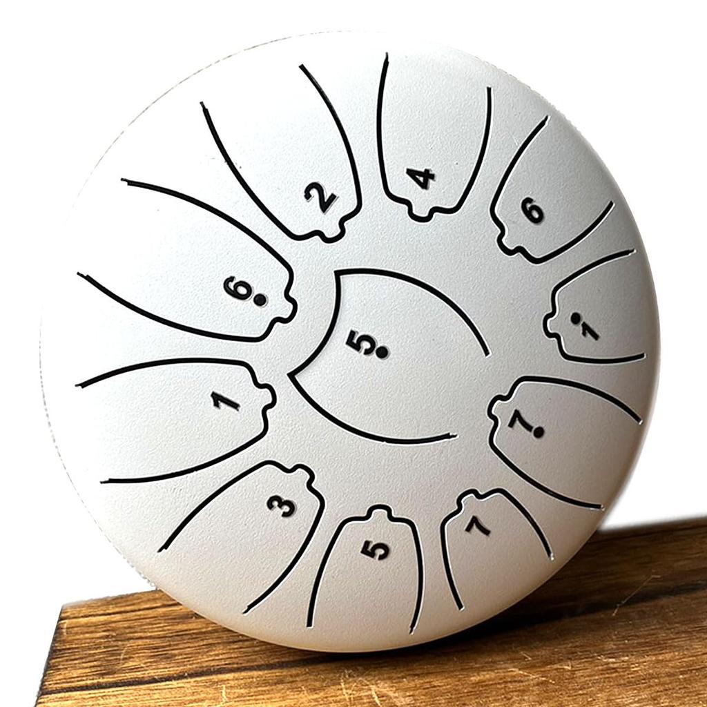 Yaonkaku Tongue Slit Drum with Storage Musical Sheet Music Included Drum, 11-Note, 6-inch Bag, Instrument, Percussion, Yoga, Meditation, Zen, Prayer,