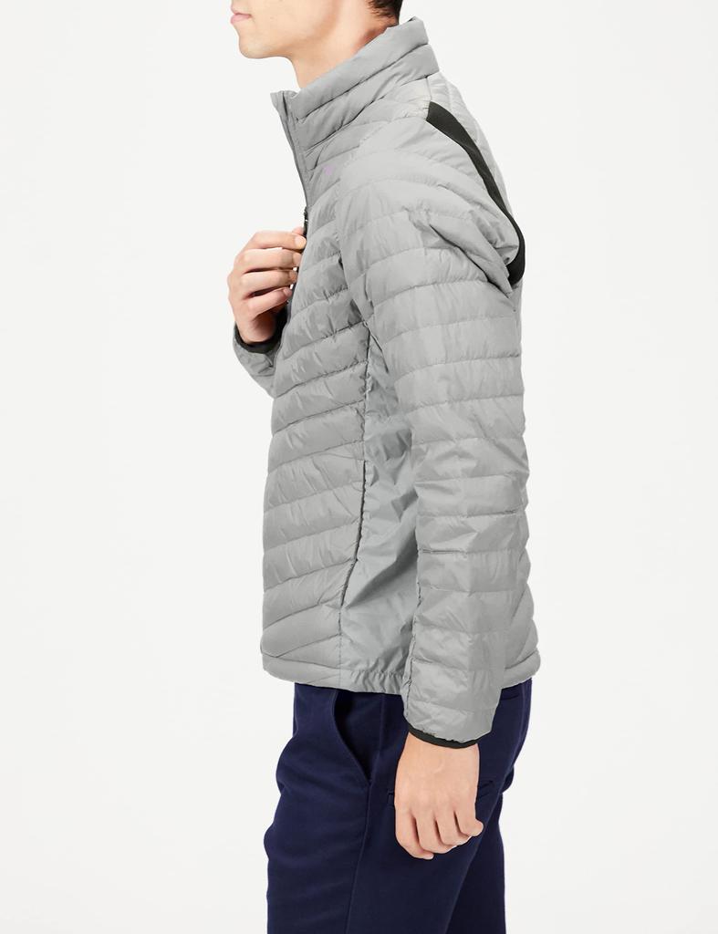 Mizuno Breath Thermo Move Down Golf Recycled Size E2ME2505 Wear, Moisture-Wicking, Heat-Generating, Material, Men's, Gray, L,