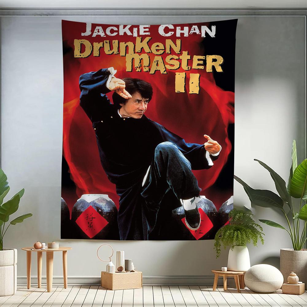 

Famous Chinese Action Star Jackie Chan DIY Wall Tapestry for Living Room Home Dorm Decor Wall Art Decor 74x94cm(29x37in)
