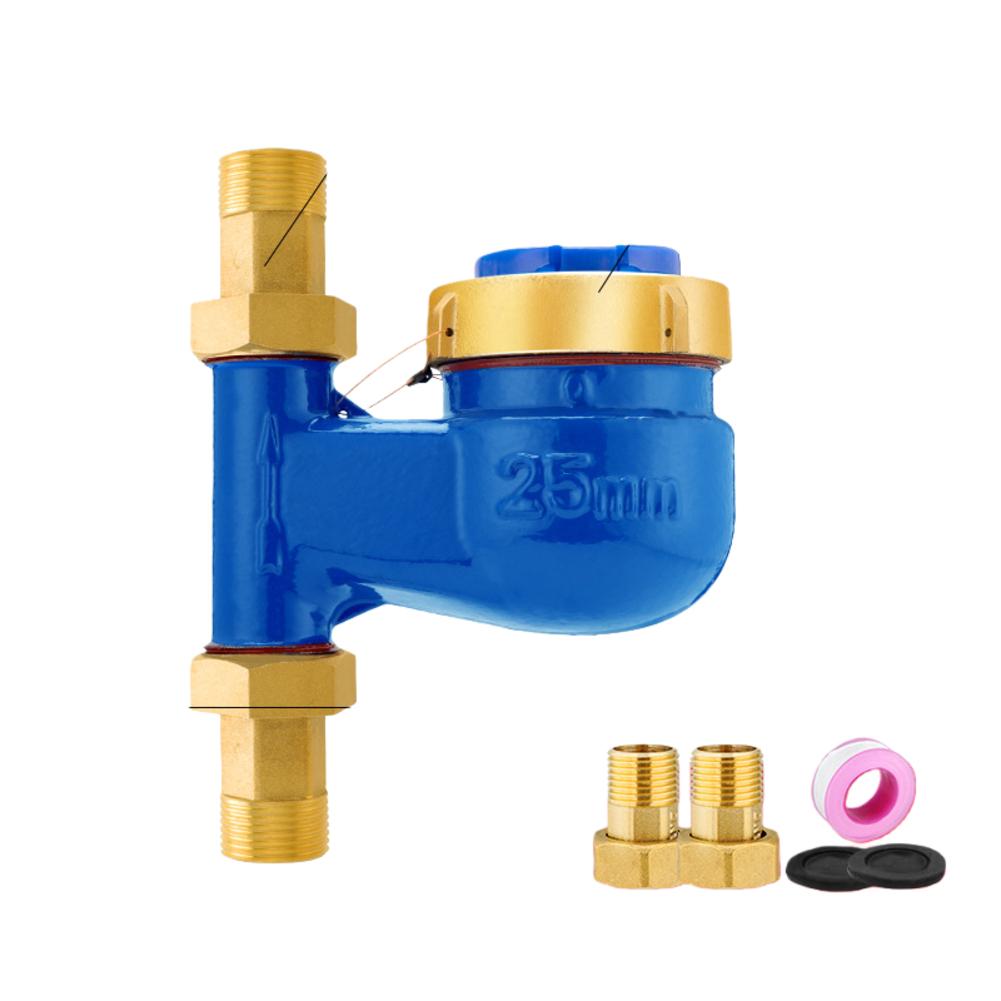 Water Meter Vertical Type with Copper Cover and Connection for Easy Installation Accurate Water Measurement DN15 DN20 DN25 Sizes
