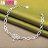 925 Sterling Silver Tree Heart Chain Bracelet Jewelry