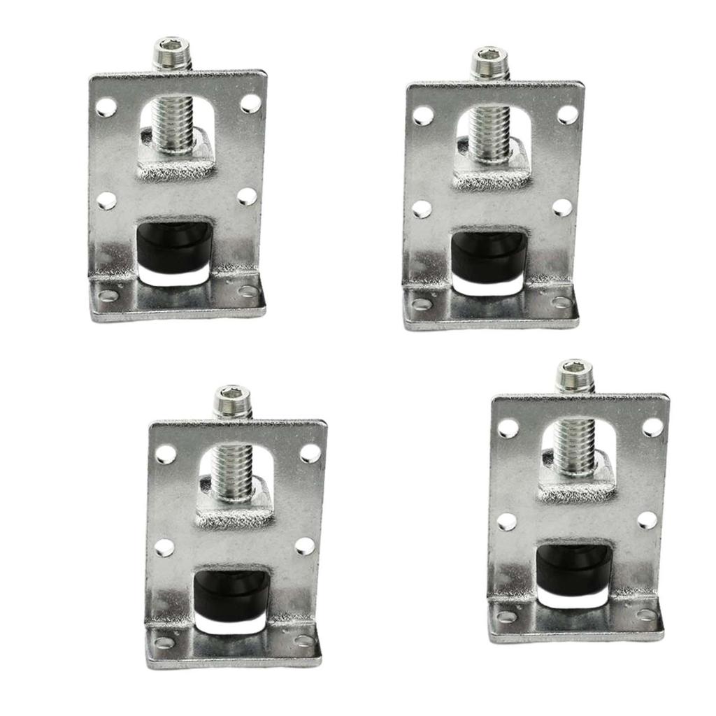 4 Pieces Table Leg Leveler Elevate Bracket Adjustable Furnishing Risers Leveler Feet for Bedroom Bed Couch Living Room Desk