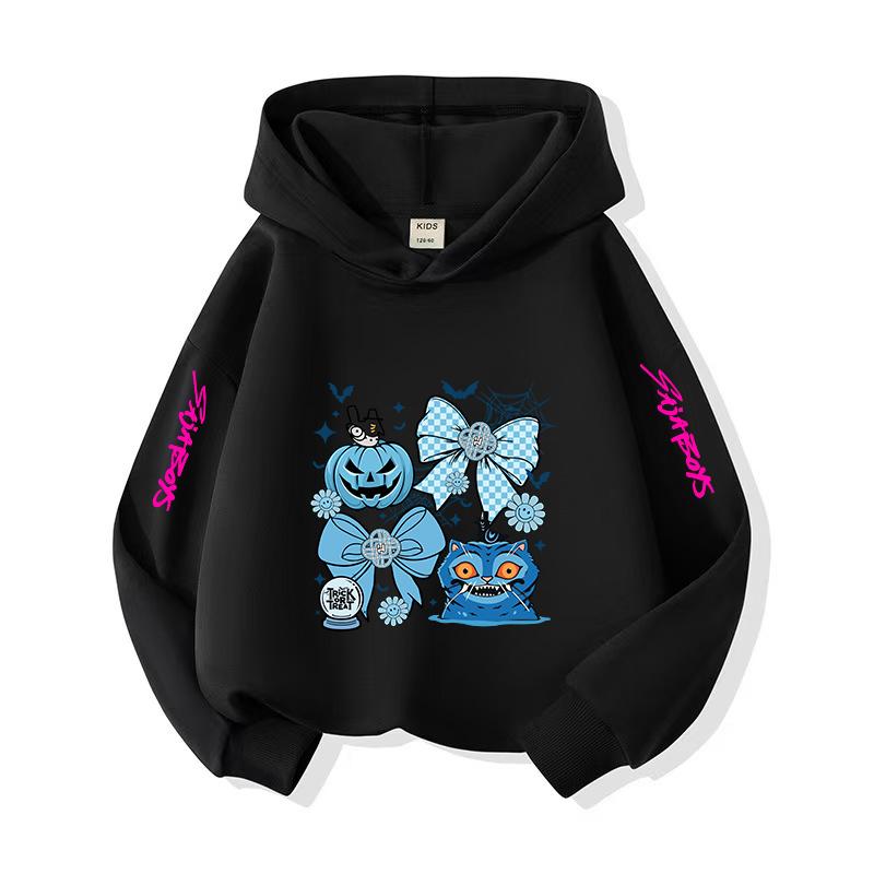 2025 New K-POP Animated Children's Hoodie Fashion Cartoon Printed Girls' Hoodie Sportswear Casual Style Top