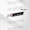 HWCB2 N Line Decoration Emblem Car Styling 3D Sticker Metal Front Hood Grille Badge For Hyundai Kona Tucson Sonata Elantra Veloster