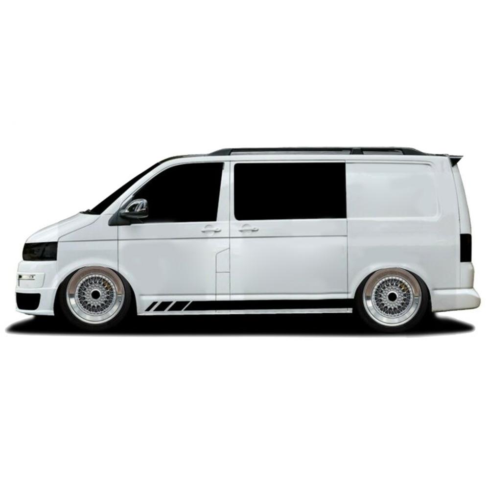 Side Stripes Stickers 2pcs Accessories Black Campervan