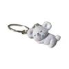 Flocked Koala Keychains Resin Cartoon Cute Stuffed Animal Charms Bag Pendant Keychain For Men Women Friends Couple