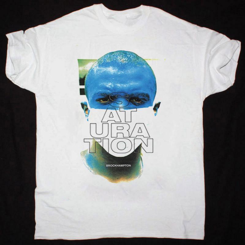 

NEW BROCKHAMPTON -Saturation Short Sleeve White All Size Shirt Unisex T-Shirt L