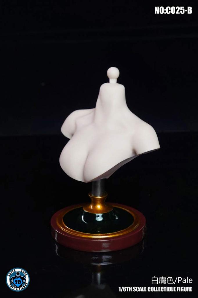 SUPER DUCK C025B Female Bust Base for Scale Action Figures not [TOYBARJAPAN] 1/6 (Head included)