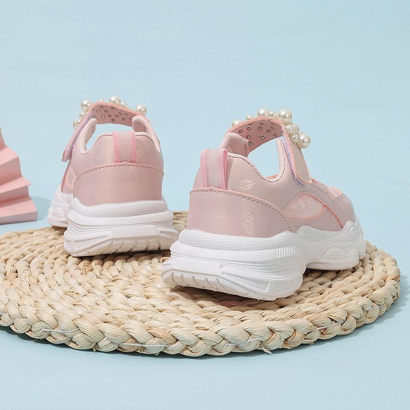 Children’s Shoes, Girls’ Closed-Toe Sandals, New Summer Style, Soft-Soled Kids’ Mesh Sneakers, Fashionable Girls’ Princess Shoes