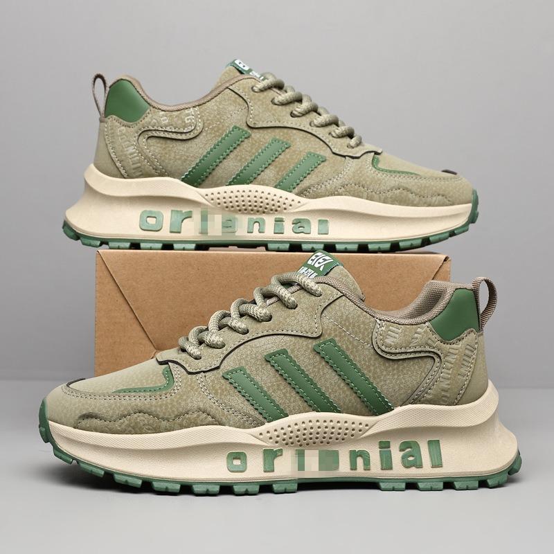 Všestranné pánské boty jaro a podzim pohodlné zvyšující otec boty trendy móda ležérní boty barevně sladěné studentské sportovní běžecké boty