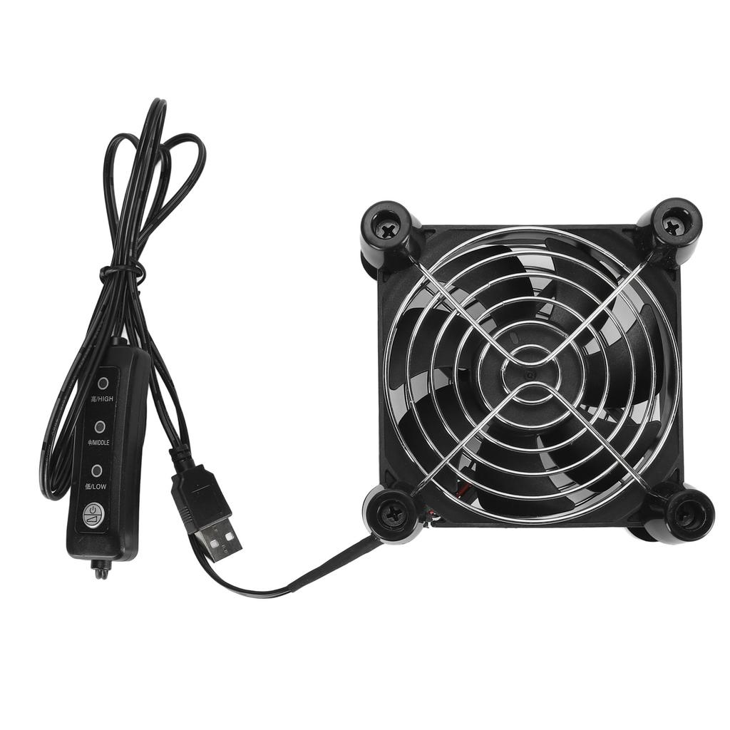 90mm PC Case Fan Professional 5V 2800RPM Efficient Low Noise 3 Levels Adjustment USB Case Fan for Computer Game Console