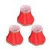 3PCS Clip On Design Lamp Cover 4.7 inch Height Chandelier Lamp Shades Simple Lampshade  Indoor Lamp