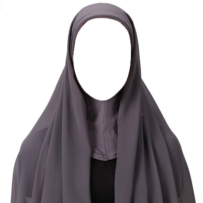 High Quality Muslim Instant Hijab Scarf Women Plain Ready Easy Wear Hijab for Girls
