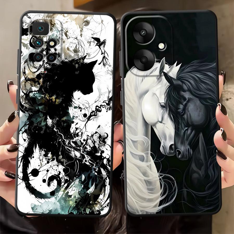 Cool Animal Tiger Lion Horse Funda Phone Cover Case for Xiaomi Redmi A4 A5 10 A1 A2 Plus K40 K80 Pro 13C 14C A3 12C 9