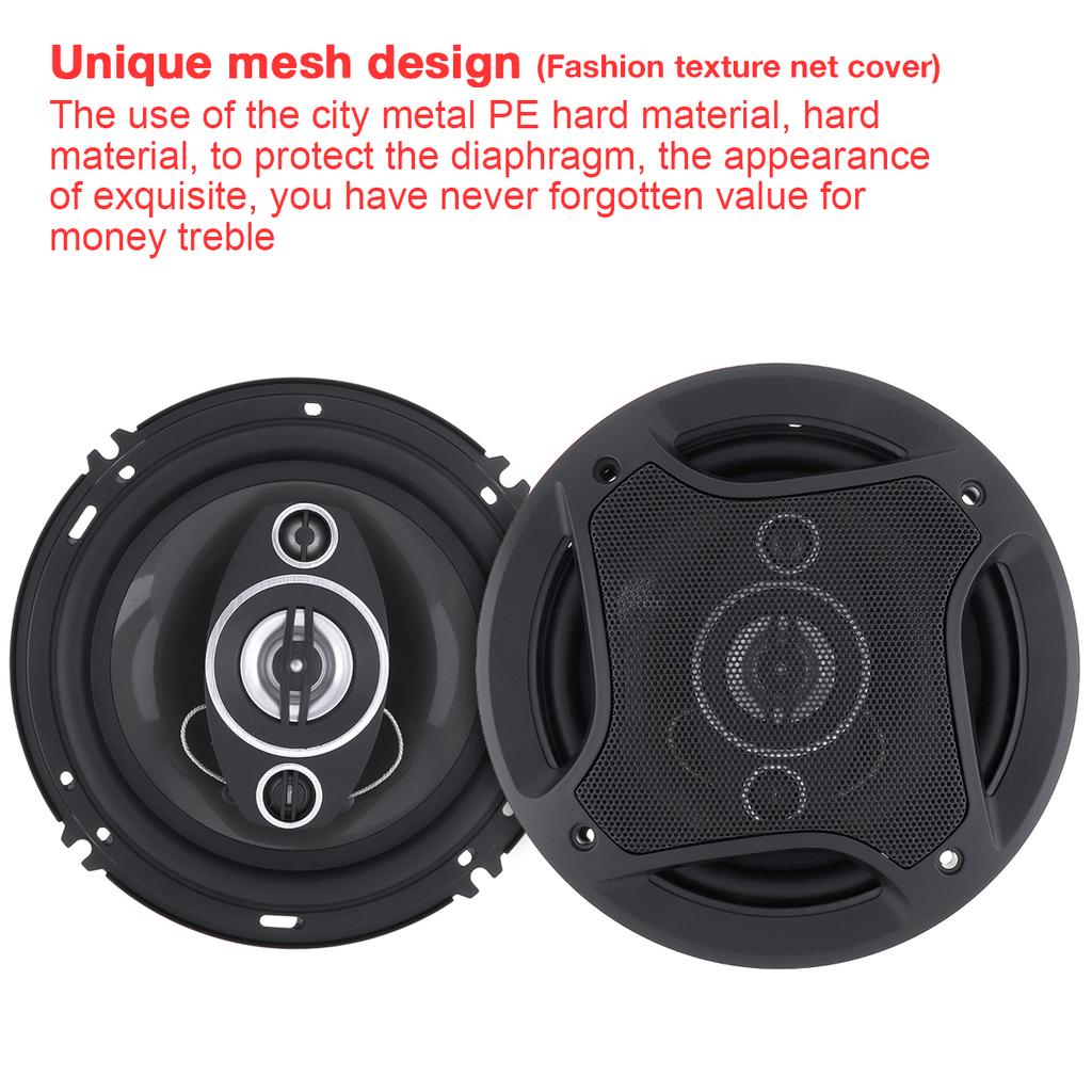 16 cm 500 W Samochodowy koncentryczny samochodowy audio Muzyka Stereo Pełnozakresowy Głośniki Hifi Instalacja bezinwazyjna