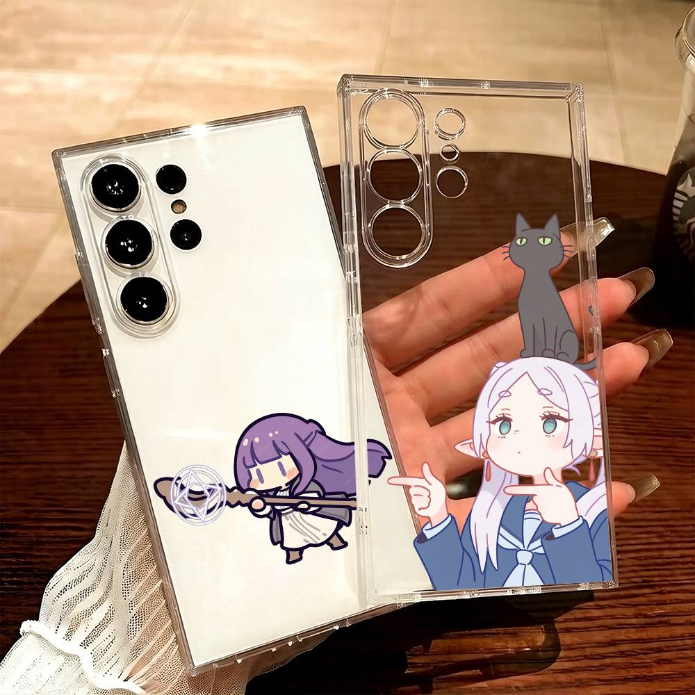 Fanart Sousou NO F-FrierenS Phone Case For Samsung S25,S24,S21,S22,S23,S20,Ultra,Plus,lite,fe,5G Transparent Cover