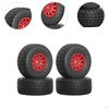 4 Pieces RC Car Wheels and Tires Easy to Install Spare Parts Modification for 1/14 Crawler