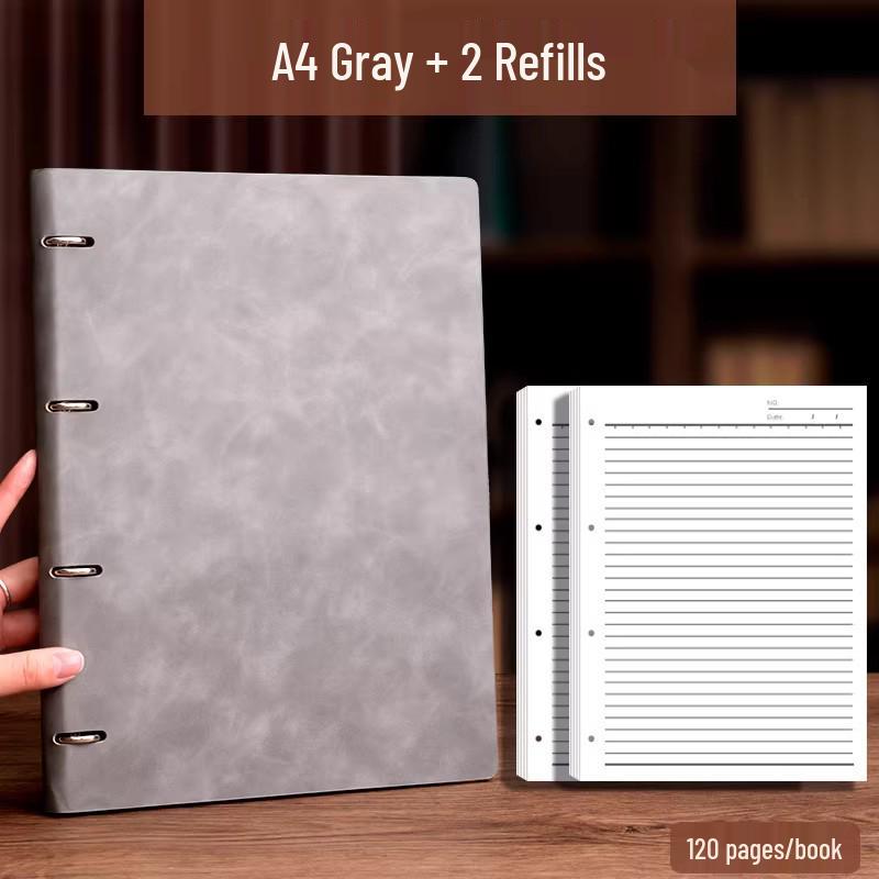 A4/B5/A5 Loose-Leaf Notebook with Custom Logo for Business or Personal Use