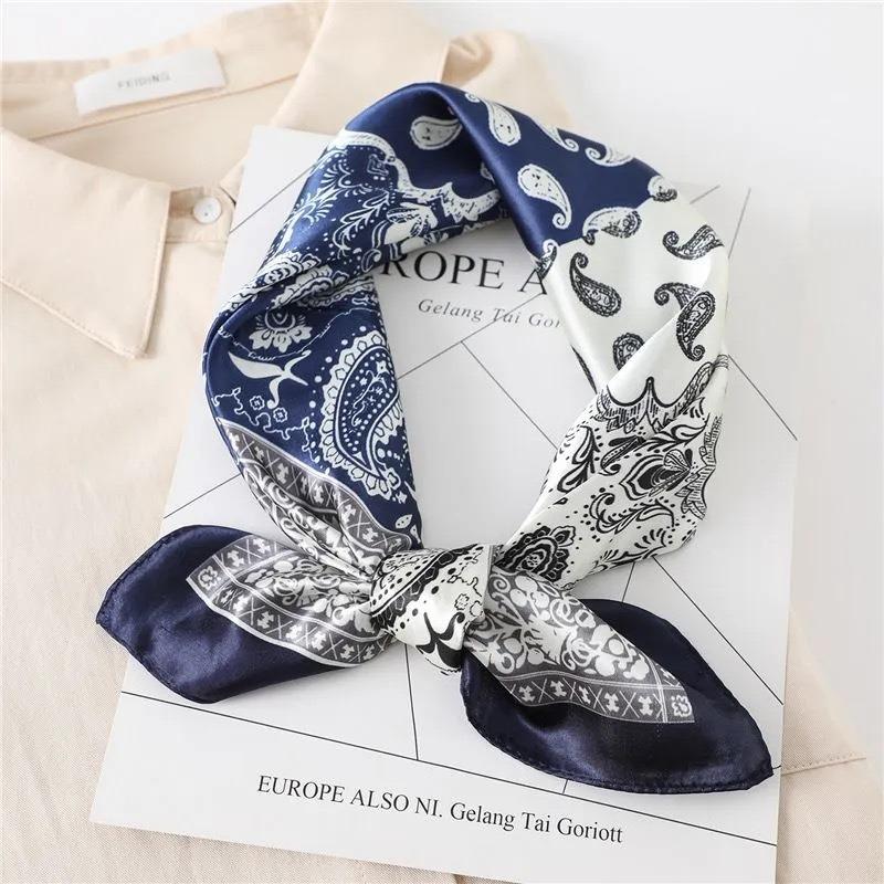 Small square scarf silk scarf men's neck protection scarf professional wear with shirt thin scarf 70x70 scarf