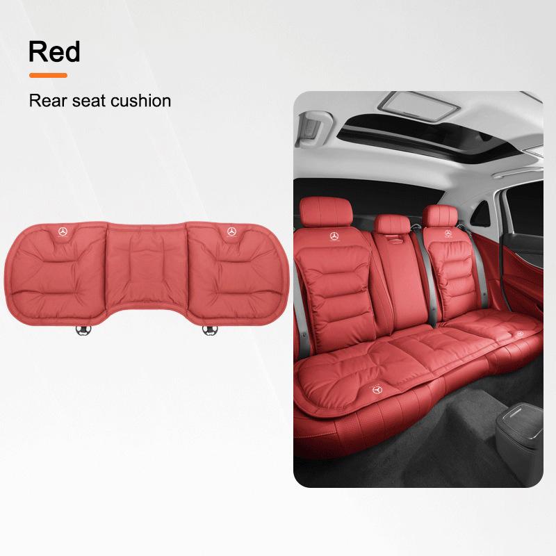 XKJ1 Car Breathable Seat Plush Cushion Velvet Pad Rear Seat Cover For Mercedes Benz GLC CLE CLA GLB GLS W177 W205 W213 W222 Stickers
