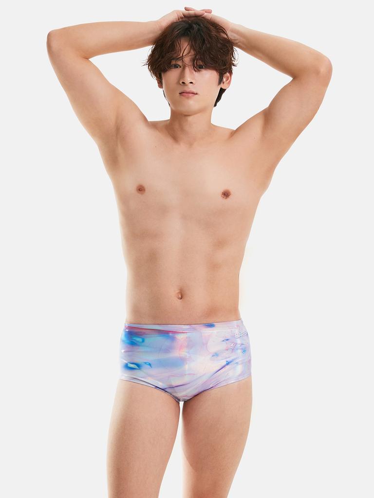 BARREL Men'S Splash Reflection Short Square Swimsuit Lavender (B5Fmsms601Lav)
