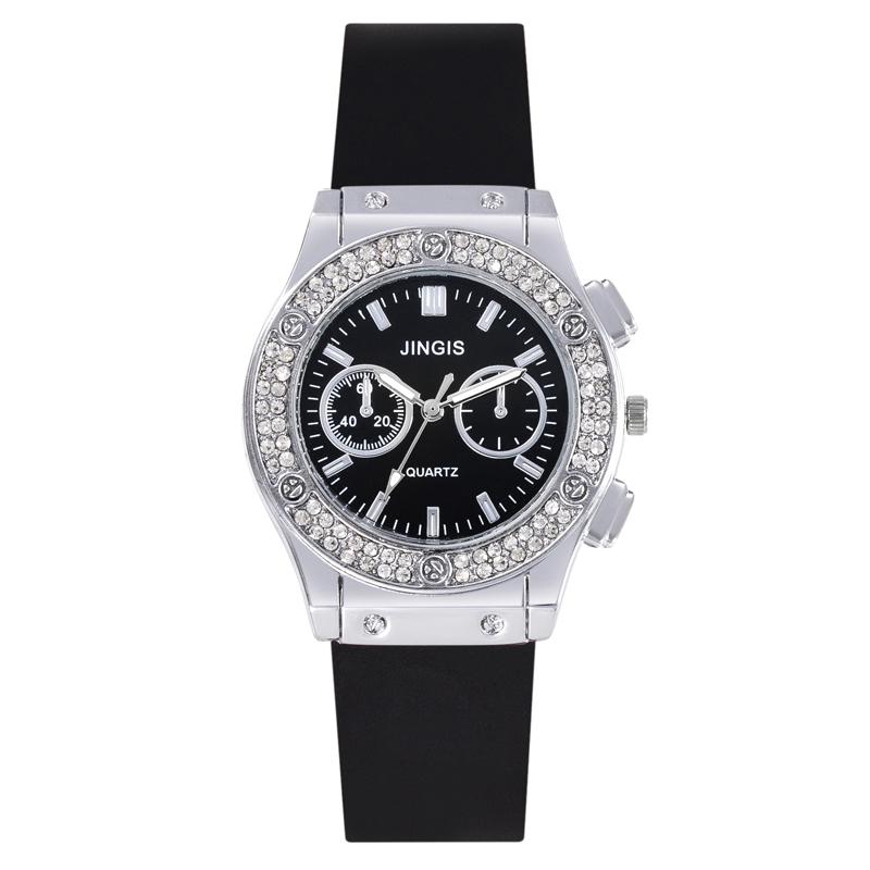 New Women Watches Fashion Silicone Quartz Watch All-Match Men's and Women's Same Diamond Watch Neutral Watch Alloy Student Watch