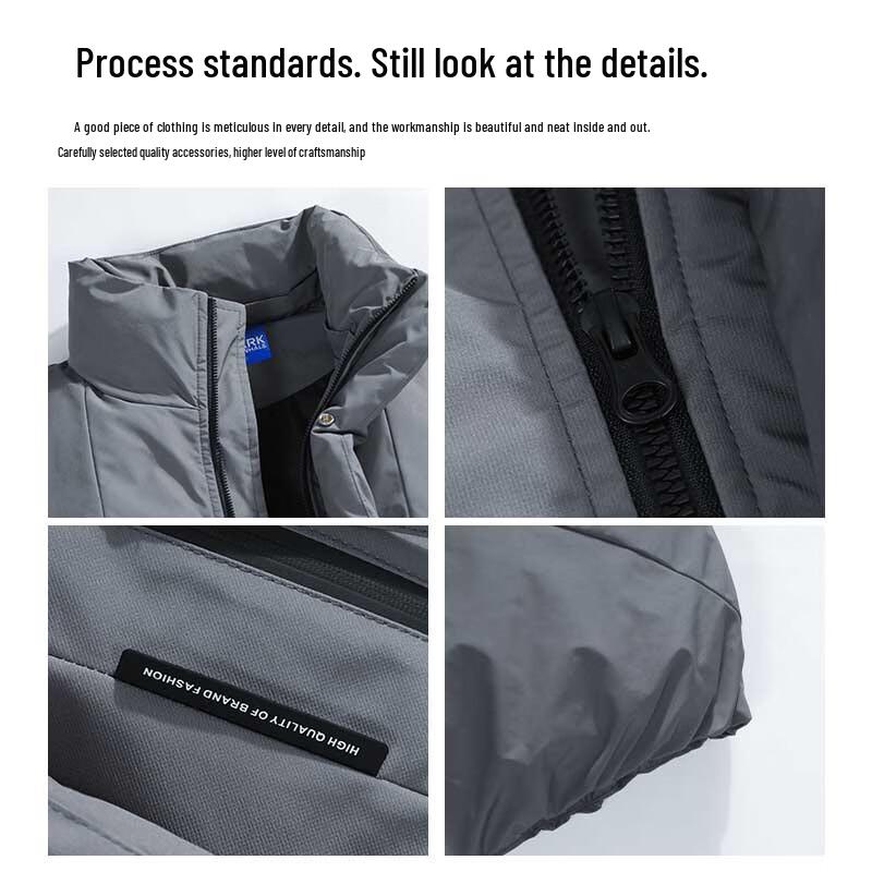 Mark Hua Fei Men's Stand Collar Padded Vest