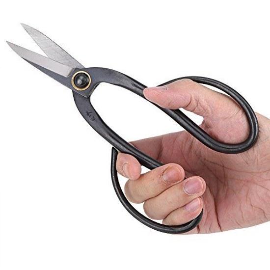 Bonsai pruning scissors set 6 pieces includes storage bag root trimming cutting tools multifunctional garden fruit orchard pliers kit tree tools.