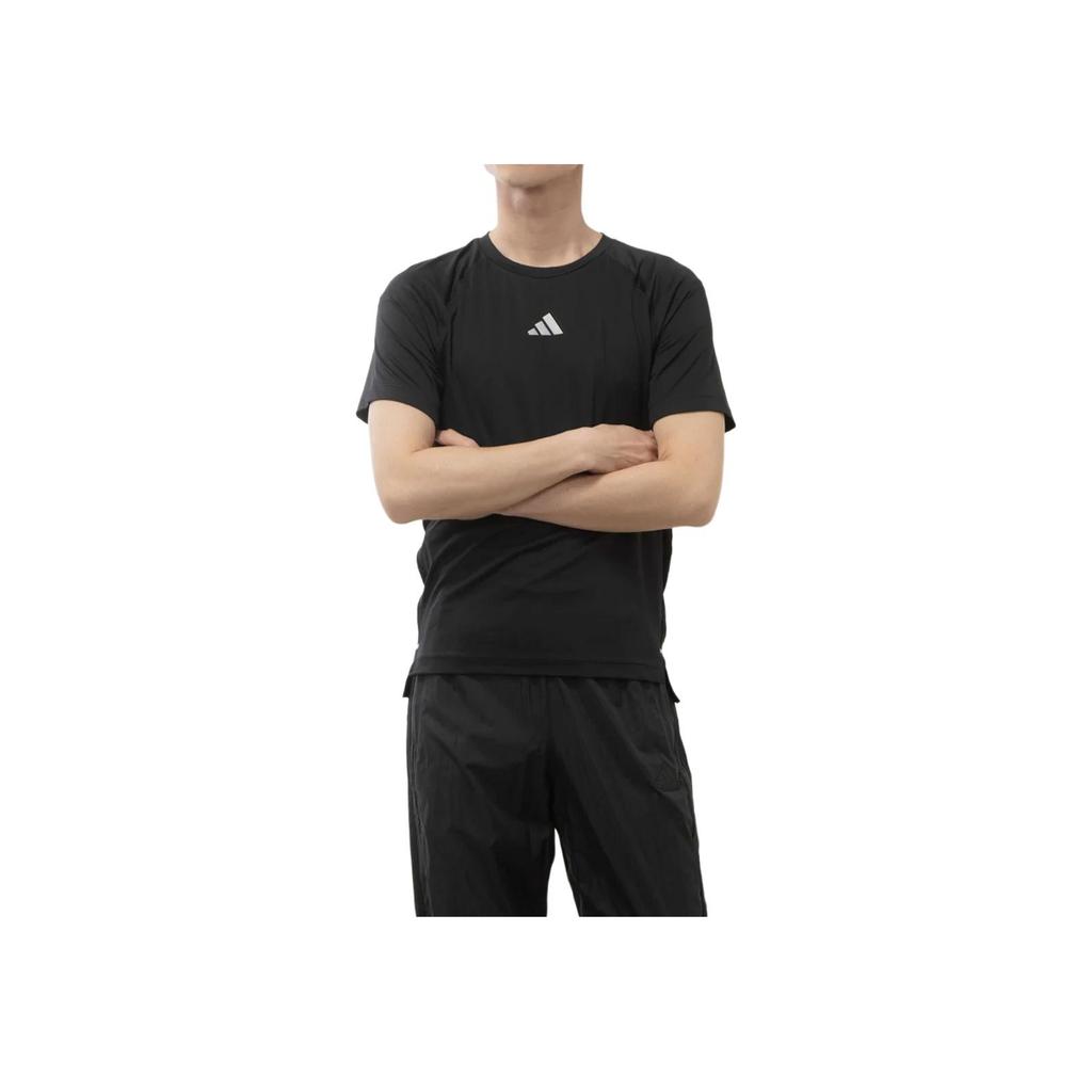 adidas Camiseta de Entrenamiento Gimnasio Negra Hombre Streetwear IP2310