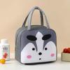 Kids Insulated Lunch Bag 22x14x19cm Cooler Bag for Food & Drink Aluminum Foil Inner Layer Gray XTO